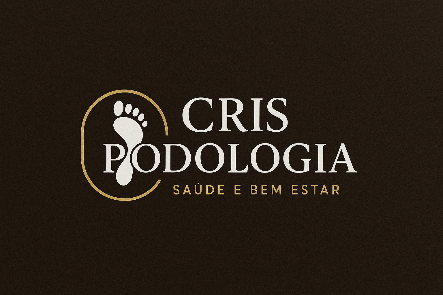 Logotipo Cris Podologia Saúde e Bem Estar