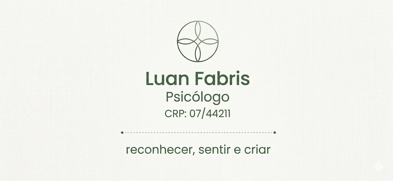 Logotipo Psicólogo Luan H Fabris
