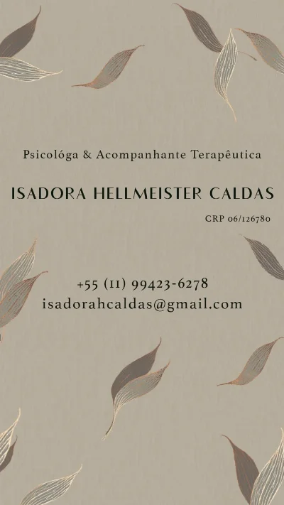 Isadora Caldas - Psicologia Online em São Paulo | Agilpass