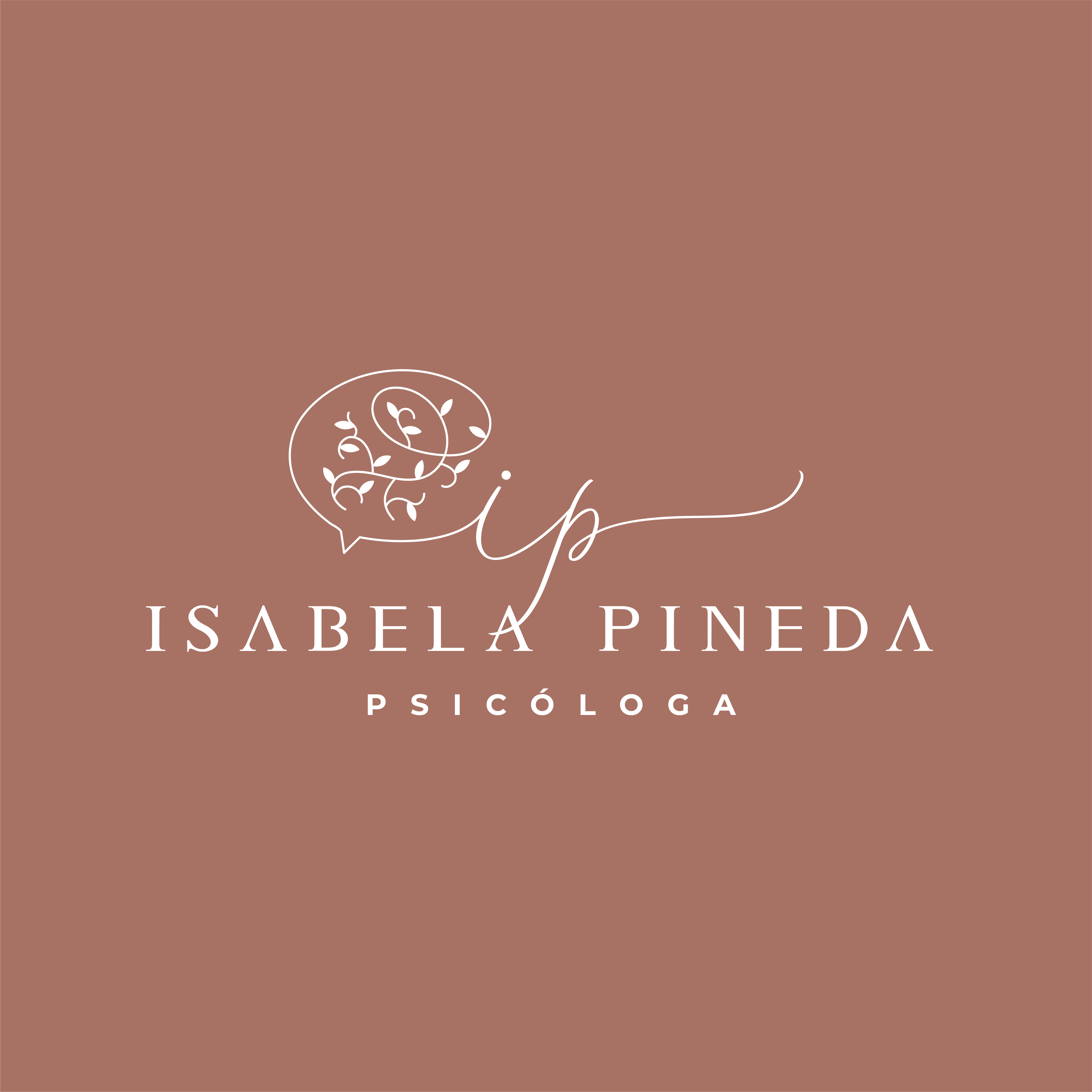 Logotipo Isabela Pineda Clínica de Psicologia