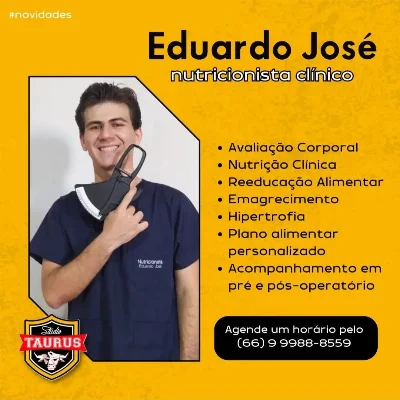 Nutricionista Eduardo José em Peixoto de Azevedo | Agilpass