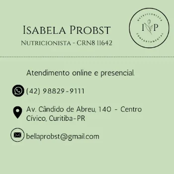 Logotipo Nutricionista Comportamental - Isabela Probst