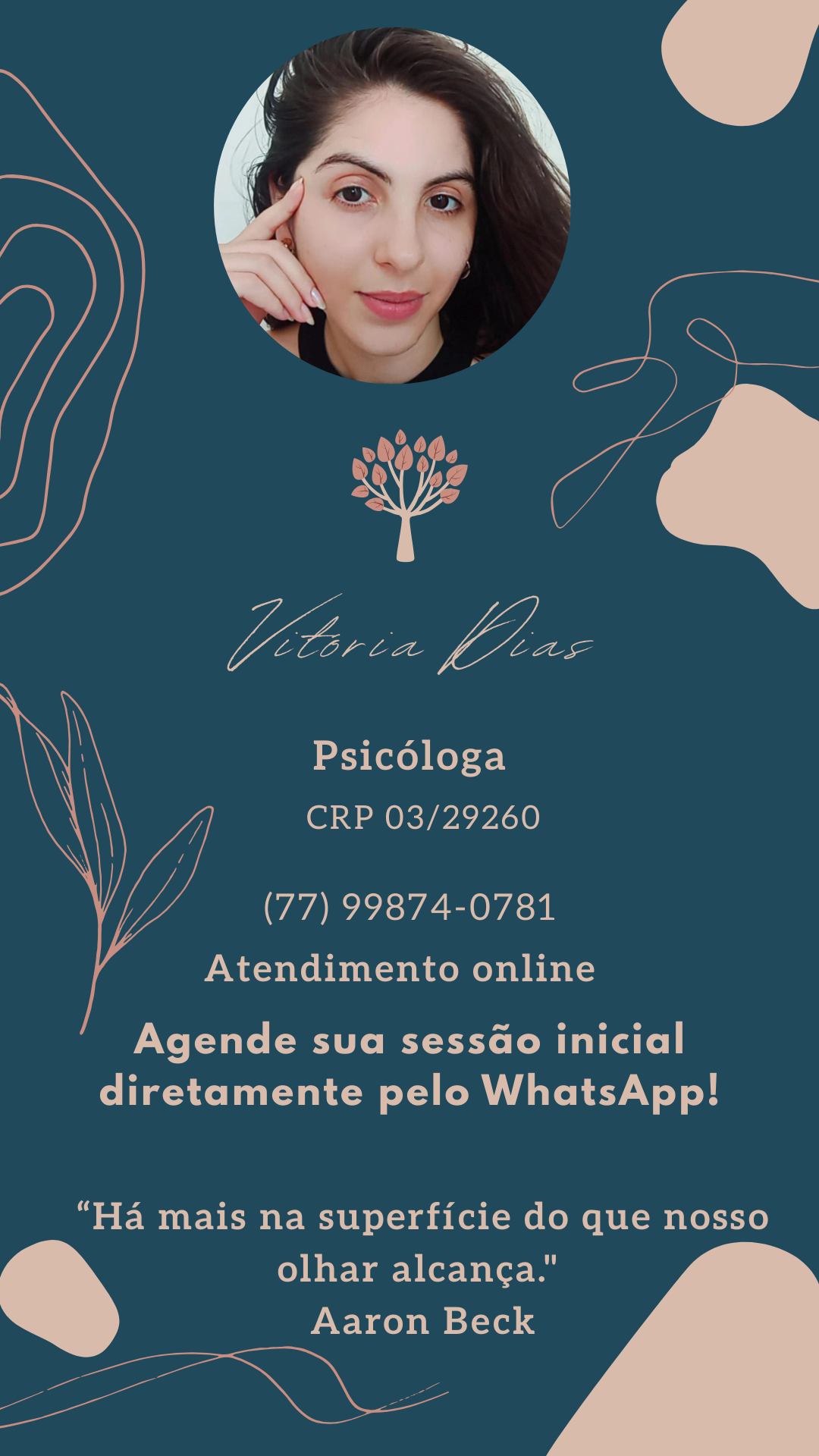 Logotipo Psicóloga Vitória Dias