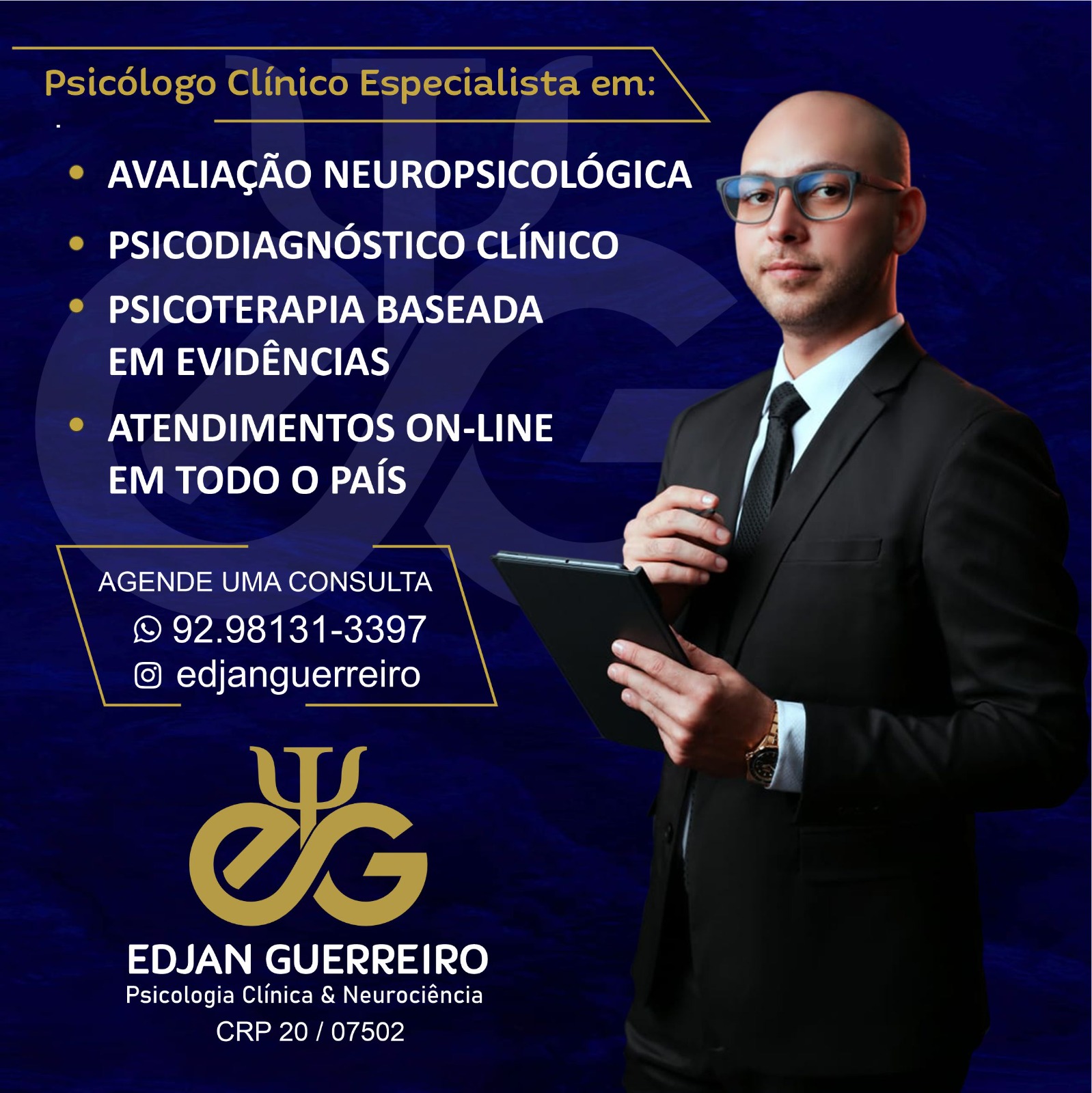 Neuropsicólogo Edjan Guerreiro