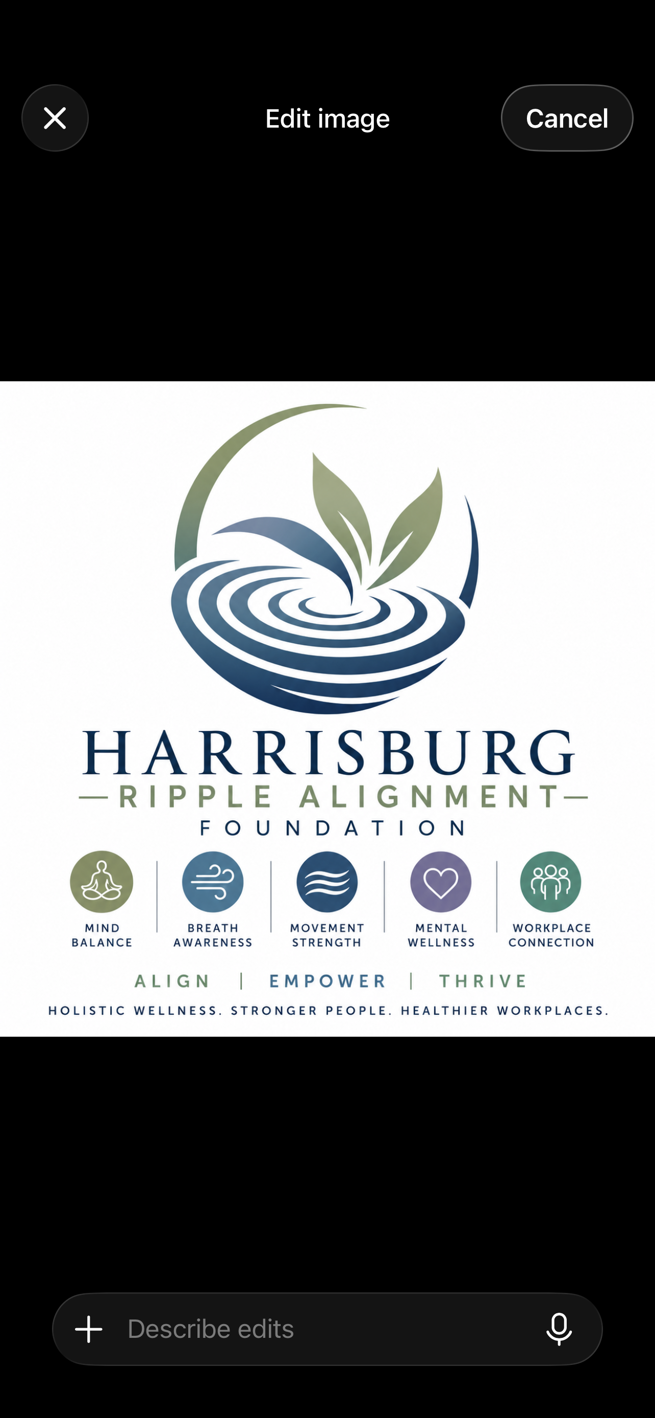 Logotipo Harrisburg Ripple Alignment Foundation