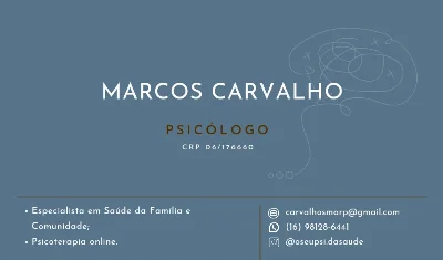 Psicólogo Marcos Carvalho em Ribeirão Preto | Agilpass