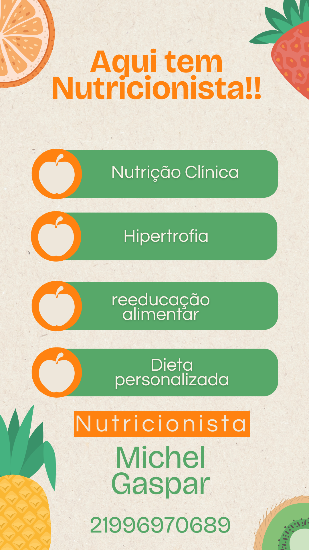 Logotipo Nutricionista Michel Gaspar