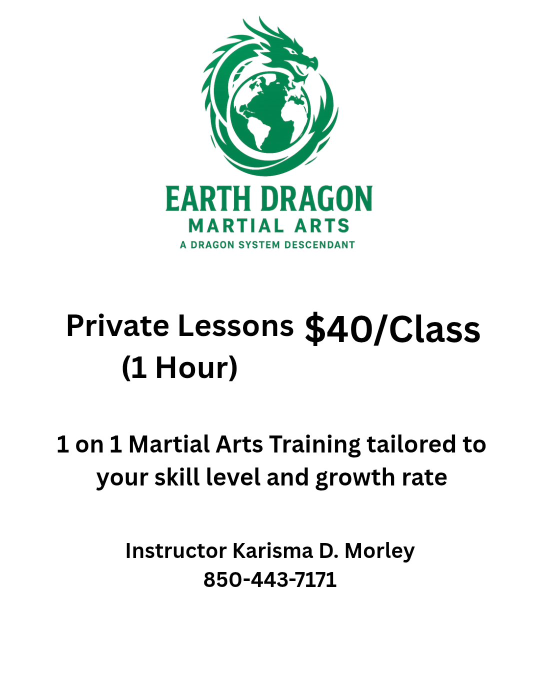 Earth Dragon Martial Arts em Tallahassee | Agilpass