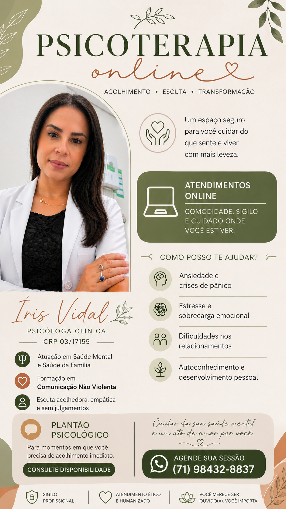 Psicóloga Vidal em Dias D'Ávila | Agilpass