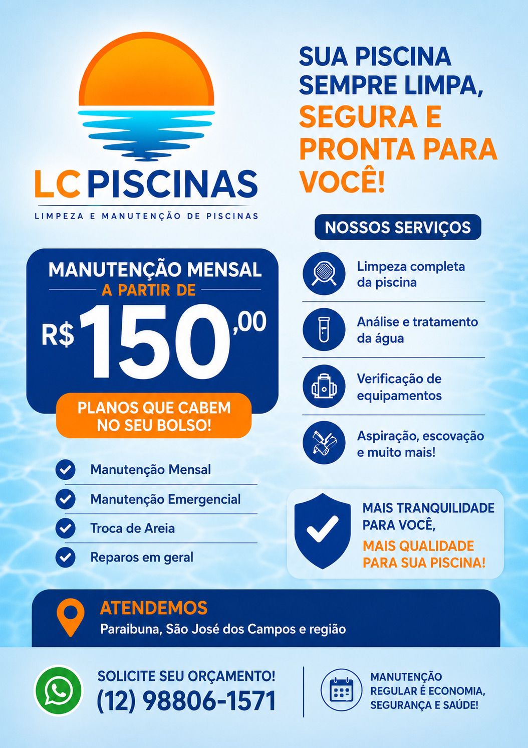 Lc piscinas - Paraibuna | Agilpass