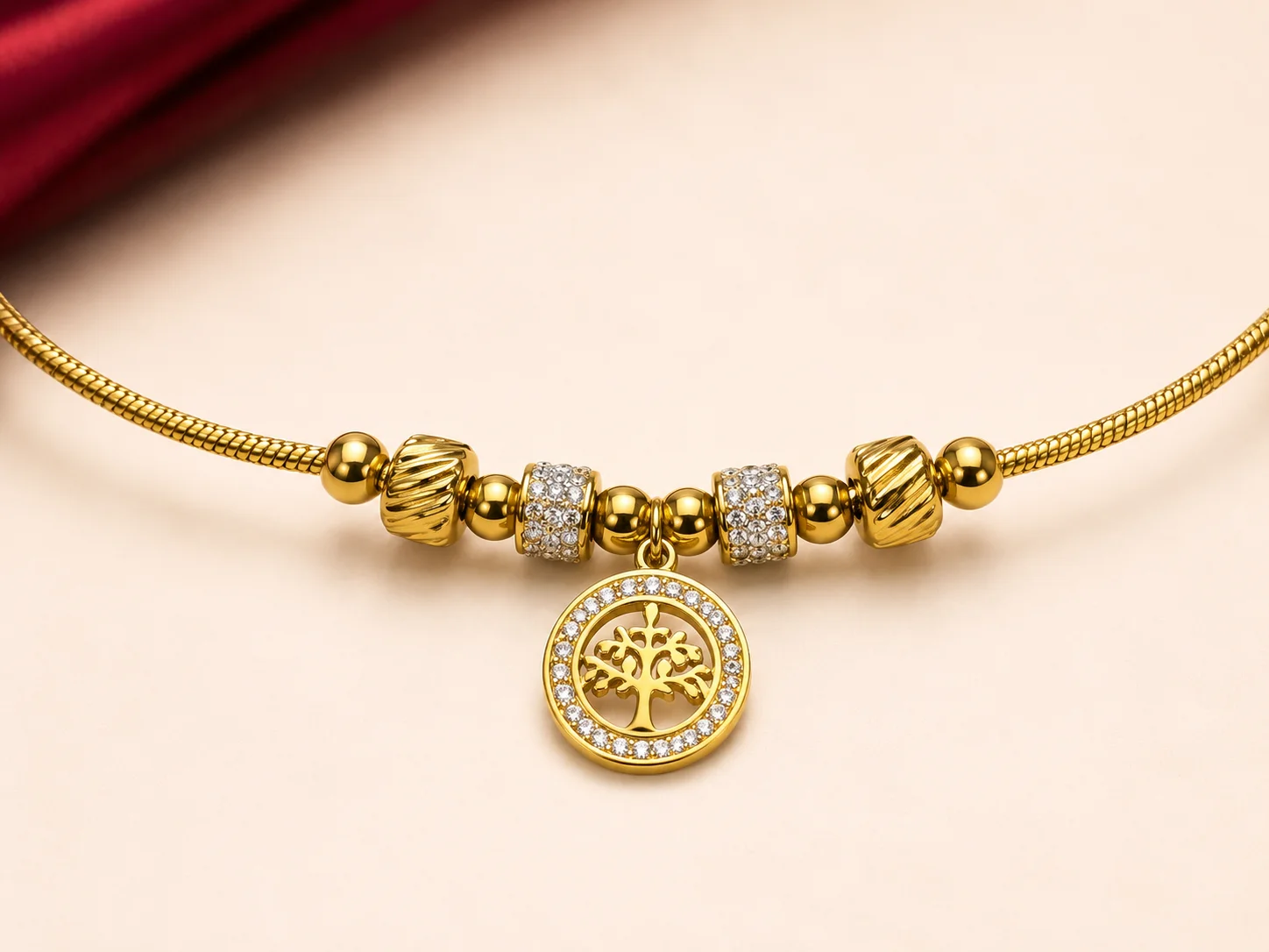Pulseira Árvore da Vida Dourado