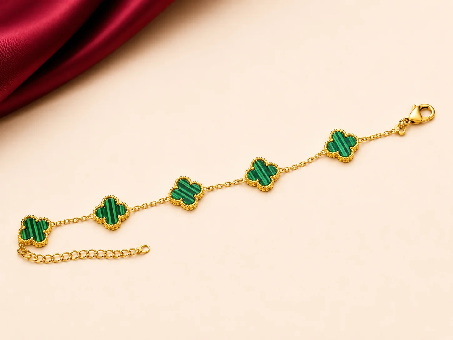 Pulseira Trevo Esmeralda